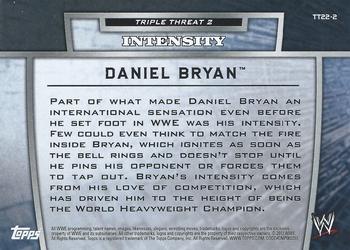 2013 Topps WWE - Triple Threat Tier 2 #TT22-2 Daniel Bryan Back
