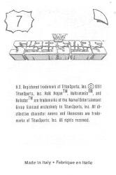 1991 WWF Superstars Stickers #7 Nasty Boys Back