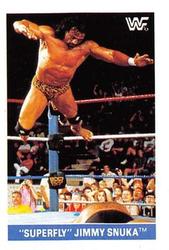 1991 WWF Superstars Stickers #93 Superfly Jimmy Snuka Front