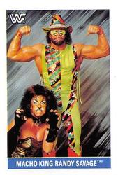 1991 WWF Superstars Stickers #103 Macho Man Randy Savage & Queen Sherri Front