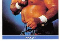 1991 WWF Superstars Stickers #124 Haku Front