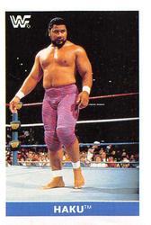 1991 WWF Superstars Stickers #125 Haku Front