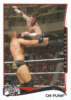 2014 Topps WWE #12 CM Punk Front