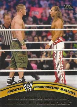 2014 Topps WWE - Greatest Championship Matches #3 John Cena / Shawn Michaels Front