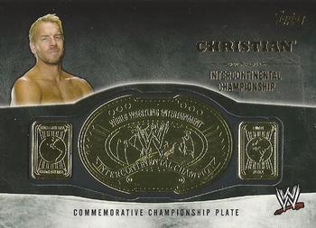 2014 Topps WWE - Commemorative Championship Plates #NNO Christian Front
