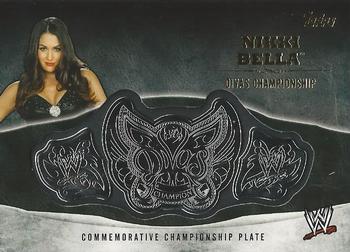2014 Topps WWE - Commemorative Championship Plates #NNO Nikki Bella Front