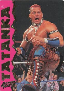 1995 Action Packed WWF #15 Tatanka Front