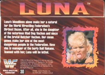 1995 Action Packed WWF #30 Luna Back