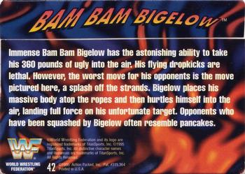 1995 Action Packed WWF #42 Bam Bam Bigelow Back