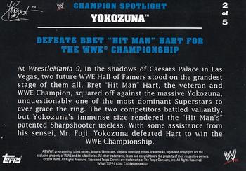 2014 Topps Chrome WWE - Champions Tributes #YZ2 Yokozuna Back