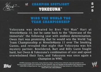 2014 Topps Chrome WWE - Champions Tributes #YZ5 Yokozuna Back