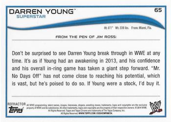 2014 Topps Chrome WWE - Refractors #65 Darren Young Back