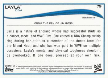 2014 Topps Chrome WWE - Refractors #79 Layla Back