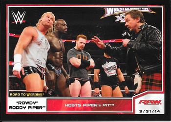 2014 Topps WWE Road to Wrestlemania - Black #94 Rowdy Roddy Piper Front