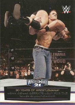 2014 Topps WWE Road to Wrestlemania - 30 Years of Wrestlemania #41 John Cena Defeats JBL for the WWE Championship Front
