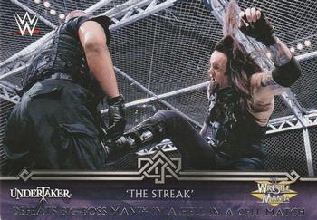 2014 Topps WWE Road to Wrestlemania - The Streak #8-0 Undertaker Defeats Big Boss Man in a Hell in a Cell Match Front