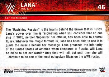 2015 Topps WWE #46 Lana Back