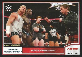 2014 Topps WWE Road to Wrestlemania - Blue #94 Rowdy Roddy Piper Front