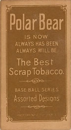 1909-11 American Tobacco Company T206 White Border #NNO Josh Devore Back