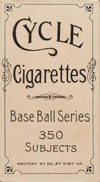 1909-11 American Tobacco Company T206 White Border #NNO Jap Barbeau Back