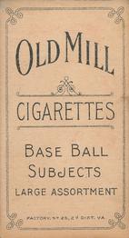 1909-11 American Tobacco Company T206 White Border #NNO Emil Batch Back
