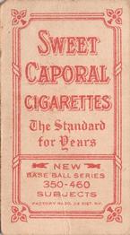 1909-11 American Tobacco Company T206 White Border #NNO Ed Abbaticchio Back