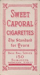 1909-11 American Tobacco Company T206 White Border #NNO Kitty Bransfield Back