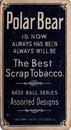 1909-11 American Tobacco Company T206 White Border #NNO Harry Davis Back