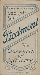 1909-11 American Tobacco Company T206 White Border #NNO Mickey Doolan Back