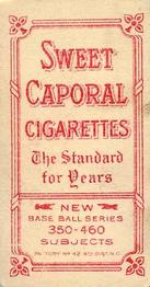 1909-11 American Tobacco Company T206 White Border #NNO Rube Geyer Back