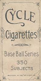 1909-11 American Tobacco Company T206 White Border #NNO George Merritt Back