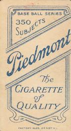 1909-11 American Tobacco Company T206 White Border #NNO Jim McGinley Back