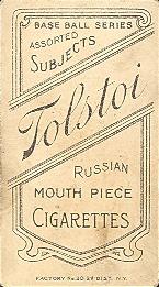 1909-11 American Tobacco Company T206 White Border #NNO Bill Bergen Back
