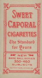1909-11 American Tobacco Company T206 White Border #NNO Frank Chance Back