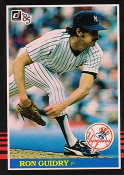 1985 Donruss #214 Ron Guidry Front