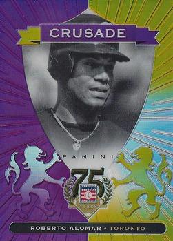 2014 Panini Hall of Fame 75th Year Anniversary - Crusades Purple #95 Roberto Alomar Front