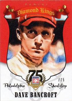 2014 Panini Hall of Fame 75th Year Anniversary - Diamond Kings Red #38 Dave Bancroft Front