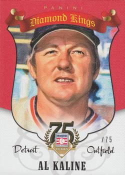 2014 Panini Hall of Fame 75th Year Anniversary - Diamond Kings Red #51 Al Kaline Front