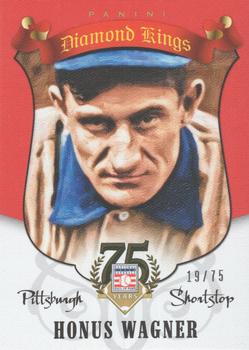 2014 Panini Hall of Fame 75th Year Anniversary - Diamond Kings Red #4 Honus Wagner Front