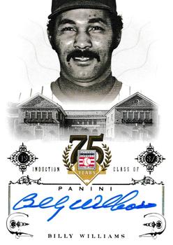 2014 Panini Hall of Fame 75th Year Anniversary - Signatures #6 Billy Williams Front