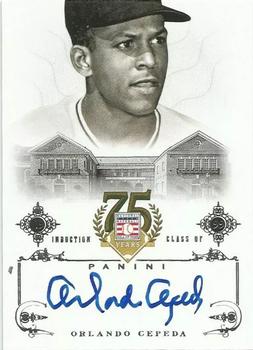 2014 Panini Hall of Fame 75th Year Anniversary - Signatures #45 Orlando Cepeda Front
