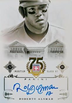 2014 Panini Hall of Fame 75th Year Anniversary - Signatures #54 Roberto Alomar Front