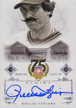 2014 Panini Hall of Fame 75th Year Anniversary - Signatures #91 Rollie Fingers Front