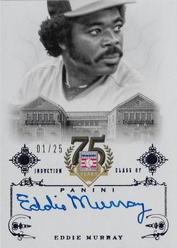 2014 Panini Hall of Fame 75th Year Anniversary - Signatures Blue #21 Eddie Murray Front