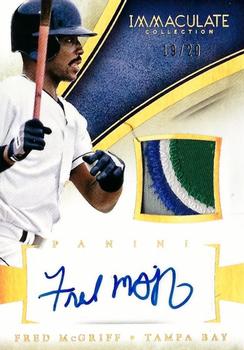 2014 Panini Immaculate Collection - Immaculate Autograph Materials Prime #11 Fred McGriff Front