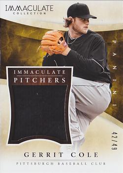 2014 Panini Immaculate Collection - Immaculate Pitchers Memorabilia #4 Gerrit Cole Front