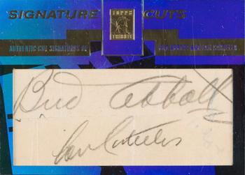 2004 Topps Tribute HOF - Signature Cuts Personalities Dual #AC Bud Abbott / Lou Costello Front