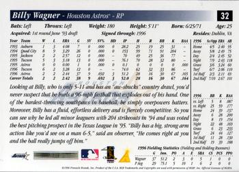 1997 Score #32 Billy Wagner Back