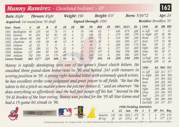 1997 Score #162 Manny Ramirez Back