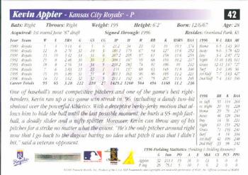 1997 Score #42 Kevin Appier Back